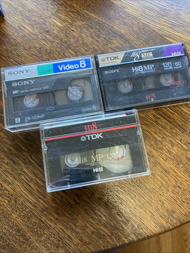 Lotto cassette video8 hi8 - 3,